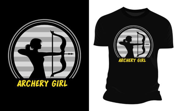 Archery Girl Vector Graphic: Beyond the T-Shirt Design