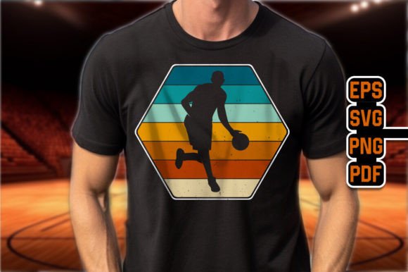 Basketball Trendy Retro Graphic T-Shirt: Your Vintage Design Toolkit