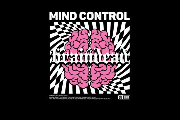 Mind Control Graphic Tee Design: Urban Streetwear Edge