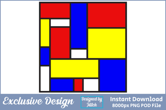 Mondrian Style Graphic T-Shirt Design: Beyond the Grid