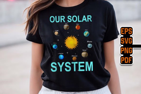 Our Solar System Graphic T-Shirt Design: A Universe of Creative Potential