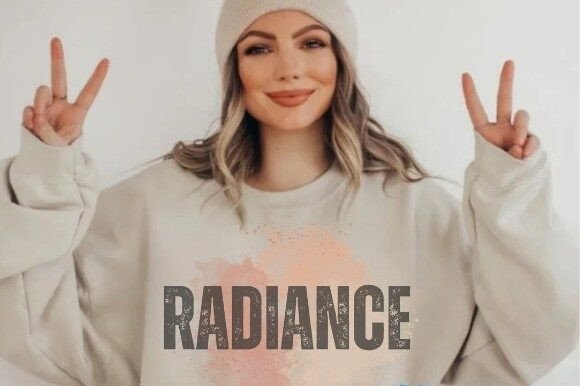 Radiance: The Joyful Graphic for Vibrant T-Shirt Prints
