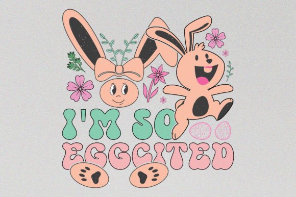 Retro Easter Sublimation: Groovy Design for Your Brand