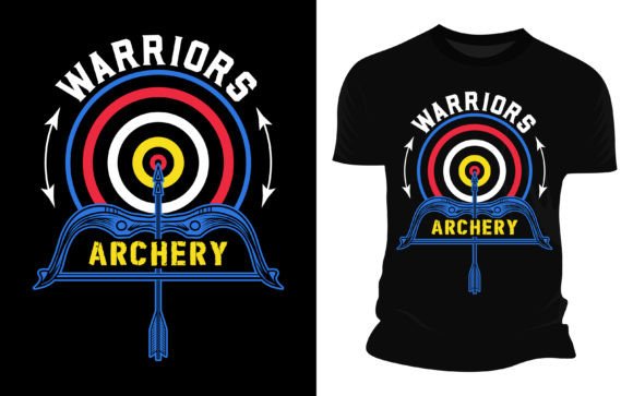 Warriors Archery: A Vector Graphic T-shirt Design That Commands Attention
